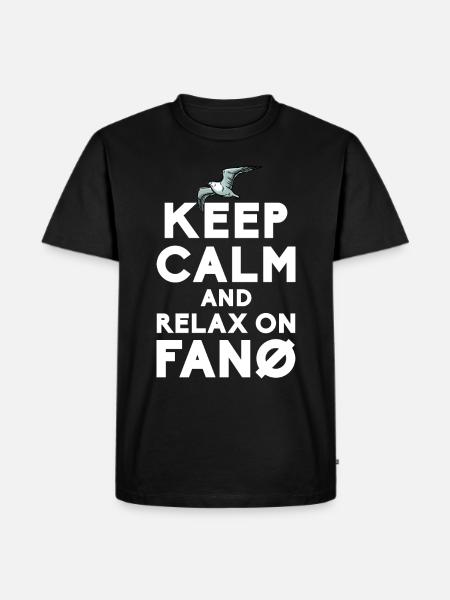 Fanö Möwen Nordseeinsel - Männer Premium Bio T-Shirt - Schwarz