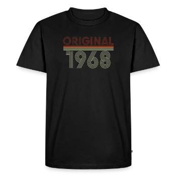 53rd Birthday Gift 1968 - Men's Premium Organic T-Shirt - black - Front - Nico (187cm)