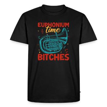 Euphonium Time Bitches Baryton Marching Band - T-shirt Premium bio Homme - noir - Devant - Nico (187cm)