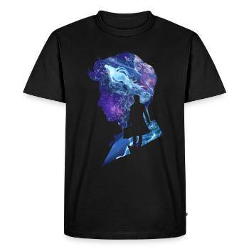 Fantastic Beasts Newt Scamander Silhouette - Men's Premium Organic T-Shirt - black - Front - Nico (187cm)