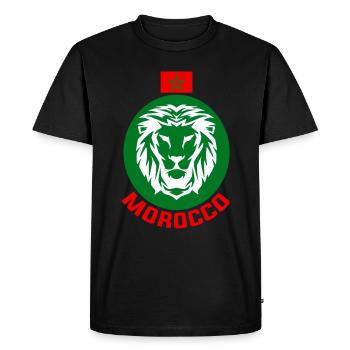 Maroc - T-shirt Premium bio Homme - noir - Devant - Nico (187cm)