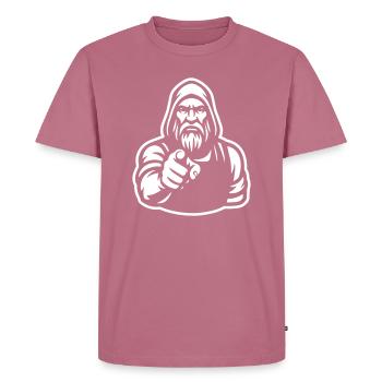 Viking Warrior pointin - vous je vous veux. - T-shirt Premium bio Homme - mauve - Devant - Nico (187cm)