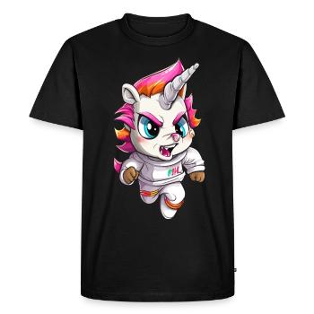 Grim Unicorn Design - Mystical Magic - T-shirt Premium bio Homme - noir - Devant - Nico (187cm)