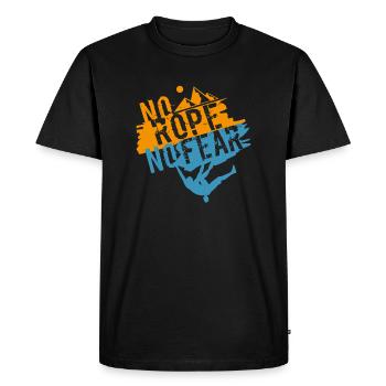 Chemise d'escalade d'escalade - T-shirt Premium bio Homme - noir - Devant - Nico (187cm)