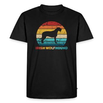 Irish wolfhound - Men's Premium Organic T-Shirt - black - Front - Nico (187cm)