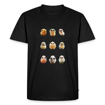 Cicken3x3 - T-shirt Premium bio Homme - noir - Devant - Nico (187cm)