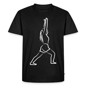 Croquis de Yogini - T-shirt Premium bio Homme - noir - Devant - Nico (187cm)
