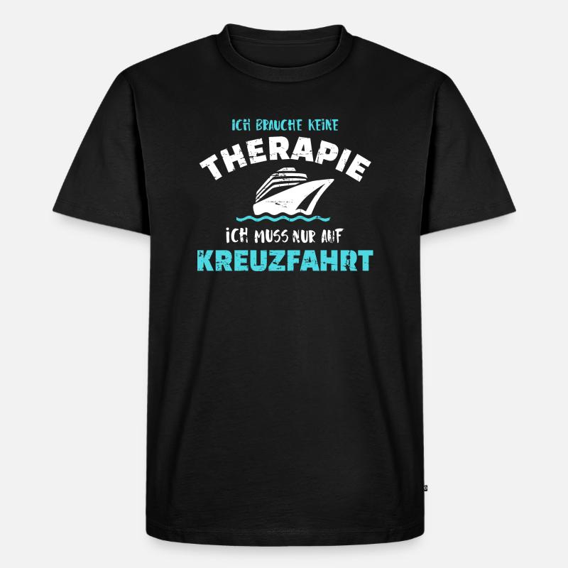 Kreuzfahrt - Männer Premium Bio T-Shirt - Schwarz