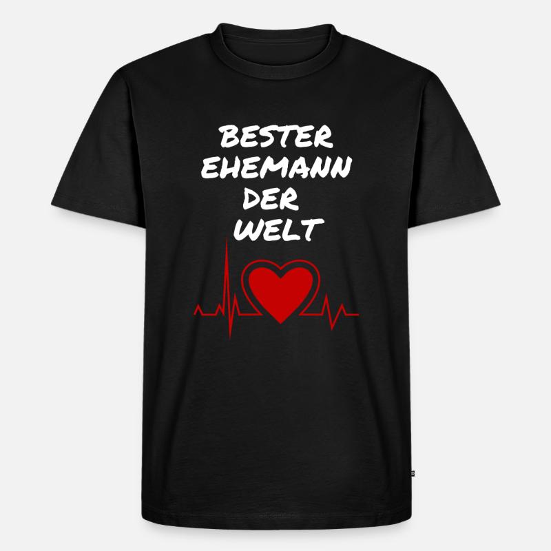 Bester Ehemann der Welt - Männer Premium Bio T-Shirt - Schwarz