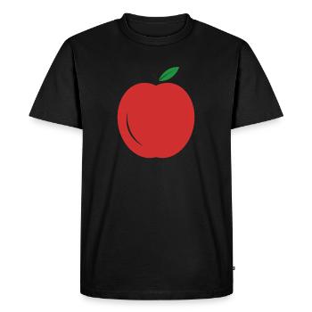 pomme - T-shirt Premium bio Homme - noir - Devant - Nico (187cm)