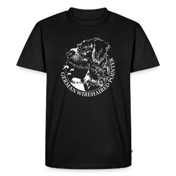 POINTEUR ALLEMAND WILSIGNS Jagdhunde chien - T-shirt Premium bio Homme - noir - Devant - Nico (187cm)