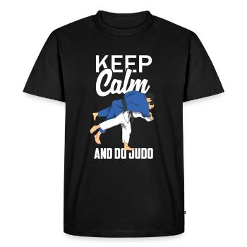 Judo - T-shirt Premium bio Homme - noir - Devant - Nico (187cm)