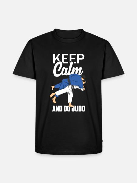 Judo - Männer Premium Bio T-Shirt - Schwarz