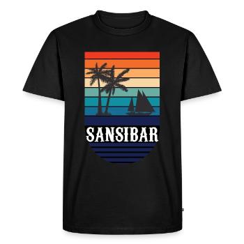 Tanzania Tanzania Gift for Tanzanians Tanzania - Men's Premium Organic T-Shirt - black - Front - Nico (187cm)