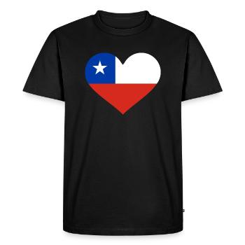 Chili - T-shirt Premium bio Homme - noir - Devant - Nico (187cm)