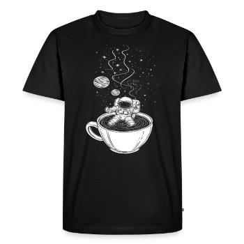 Navette spatiale - T-shirt Premium bio Homme - noir - Devant - Nico (187cm)
