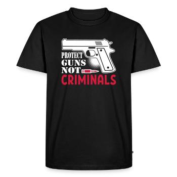 Protégez les armes non criminelles - T-shirt Premium bio Homme - noir - Devant - Nico (187cm)