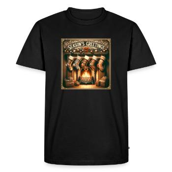 Merry Christmas - Men's Premium Organic T-Shirt - black - Front - Nico (187cm)