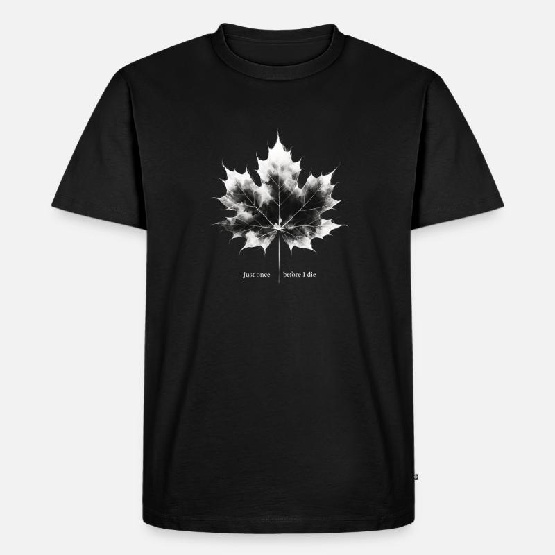 Maple Leafs Dream - Männer Premium Bio T-Shirt - Schwarz