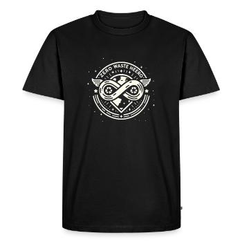 Zero Waste Hero - Men's Premium Organic T-Shirt - black - Front - Nico (187cm)