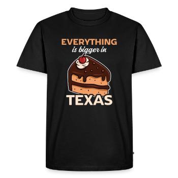 Un gâteau design texan pour les fiers Texans - T-shirt Premium bio Homme - noir - Devant - Nico (187cm)