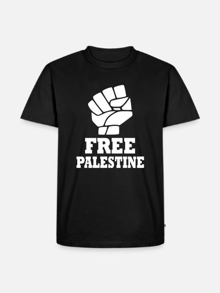 Free palestine - Men's Premium Organic T-Shirt - black