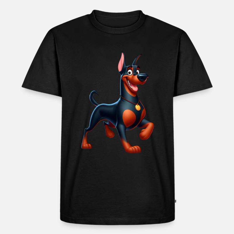 Dobermann 4 - Männer Premium Bio T-Shirt - Schwarz