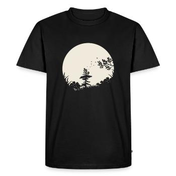 Silhouette The Meadow - Men's Premium Organic T-Shirt - black - Front - Nico (187cm)