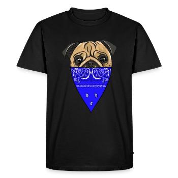 La vie de carlin - T-shirt Premium bio Homme - noir - Devant - Nico (187cm)