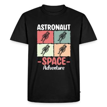 Navette spatiale Spacesuit Star Rocket - T-shirt Premium bio Homme - noir - Devant - Nico (187cm)