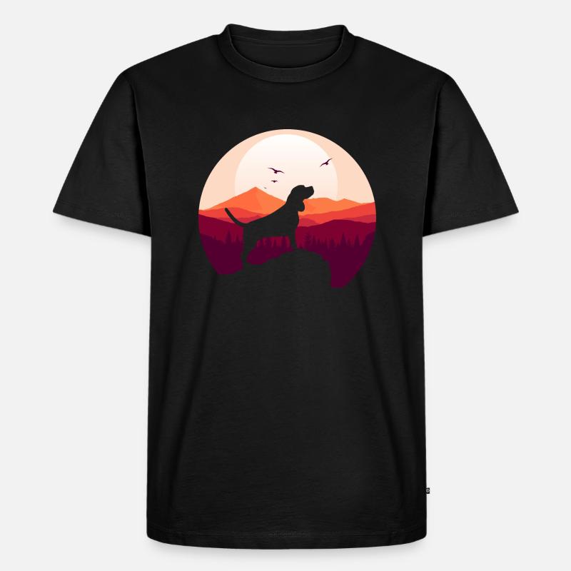 Beagle - Hunde Geschenk - Männer Premium Bio T-Shirt - Schwarz