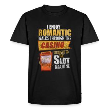Casino One-Manchot Bandit Arcade Casino - T-shirt Premium bio Homme - noir - Devant - Nico (187cm)