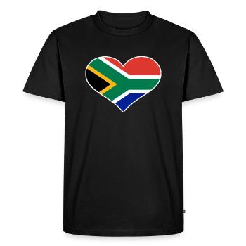 Afrique du Sud - T-shirt Premium bio Homme - noir - Devant - Nico (187cm)