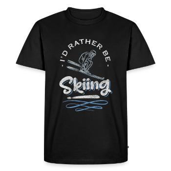 Snowboarding Mountain Hobby - Men's Premium Organic T-Shirt - black - Front - Nico (187cm)
