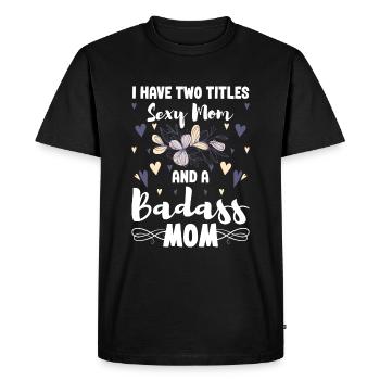 Responsabilité de l’équipe monoparentale - T-shirt Premium bio Homme - noir - Devant - Nico (187cm)