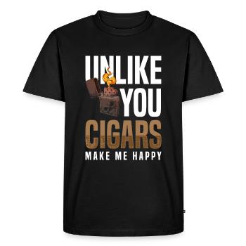 Fumeurs Fumée de tabac - T-shirt Premium bio Homme - noir - Devant - Nico (187cm)