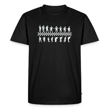 Skank - Männer Premium Bio T-Shirt - Schwarz - Vorne - Nico (187cm)