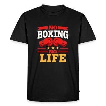 No Boxing No Life Boxing Gloves Boxing Gloves - Men's Premium Organic T-Shirt - black - Front - Nico (187cm)