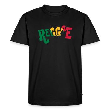Reggae Music - Men's Premium Organic T-Shirt - black - Front - Nico (187cm)