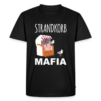 Beach chair Mafia - Men's Premium Organic T-Shirt - black - Front - Nico (187cm)