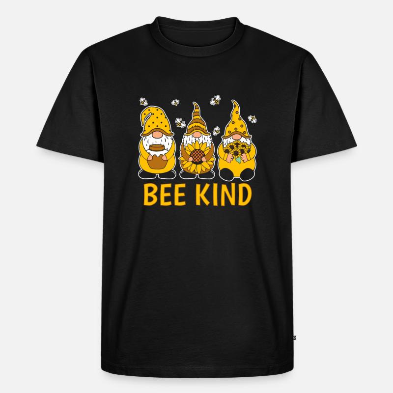 Bee Kind - Männer Premium Bio T-Shirt - Schwarz