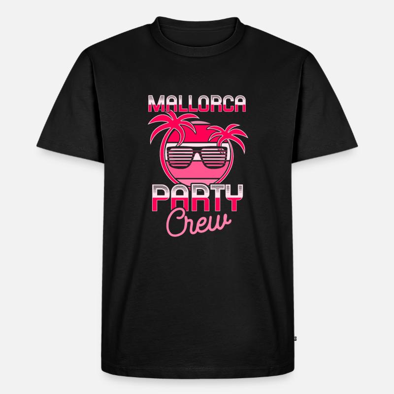 Mallorca Party Crew - Männer Premium Bio T-Shirt - Schwarz