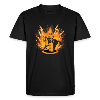 Barrel Racer - T-shirt Premium bio Homme - noir - Devant - Nico (187cm)