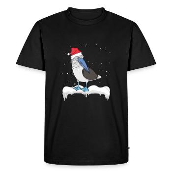 Seabird Blue-footed - Men's Premium Organic T-Shirt - black - Front - Nico (187cm)