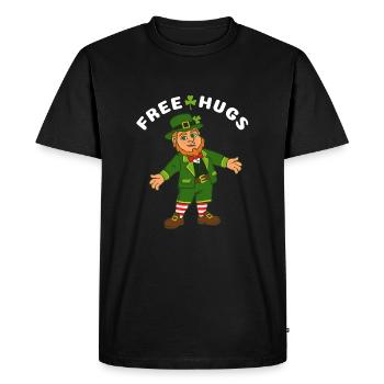 Câlins gratuits Leprechaun - T-shirt Premium bio Homme - noir - Devant - Nico (187cm)