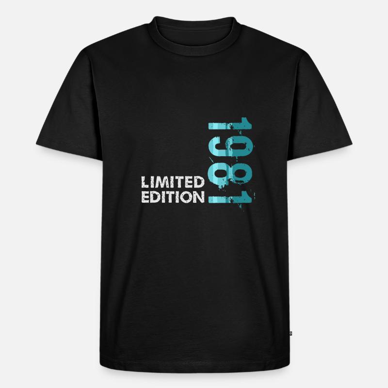 1981 Limited Edition - Männer Premium Bio T-Shirt - Schwarz