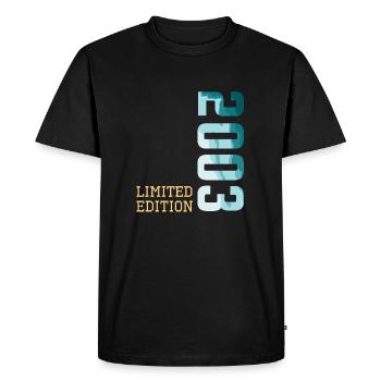 2003 Édition Limitée - T-shirt Premium bio Homme - noir - Devant - Nico (187cm)