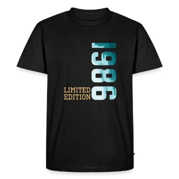 1986 Édition limitée - T-shirt Premium bio Homme - noir - Devant - Nico (187cm)