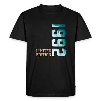 1992 Édition limitée - T-shirt Premium bio Homme - noir - Devant - Nico (187cm)