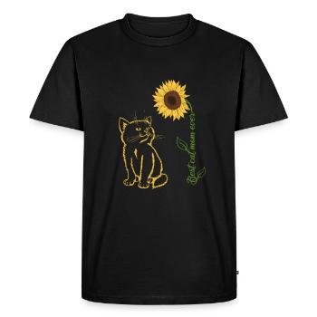 Meilleure maman chat de tous les temps - T-shirt Premium bio Homme - noir - Devant - Nico (187cm)